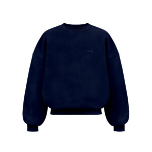 Crewnneck-boxy-midnight-navy-blue-lookingwear