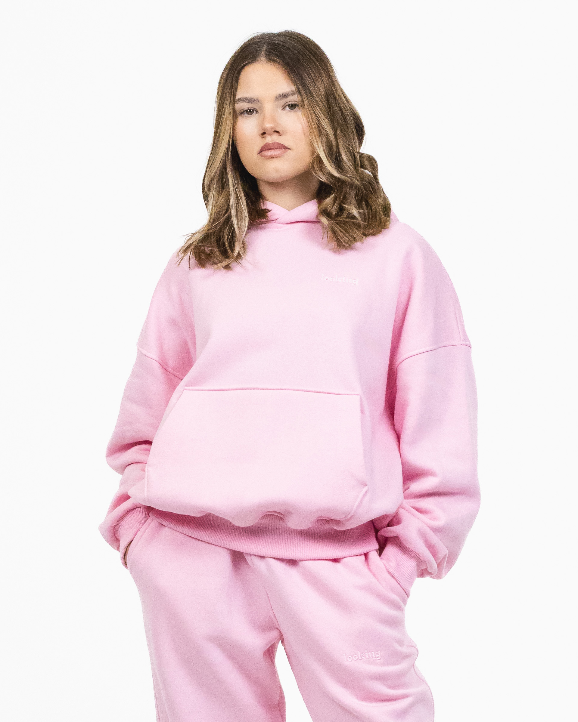 HOODIE BOXY (BABY PINK)