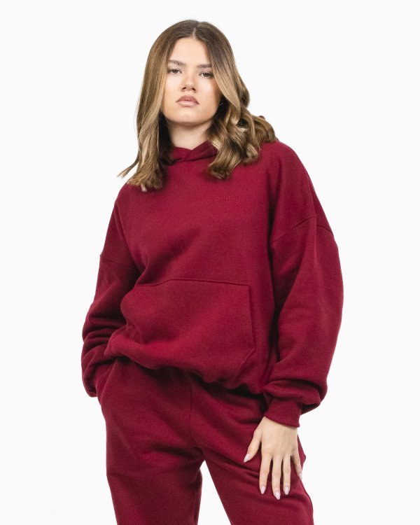 HOODIE BOXY (BURGUNDY)
