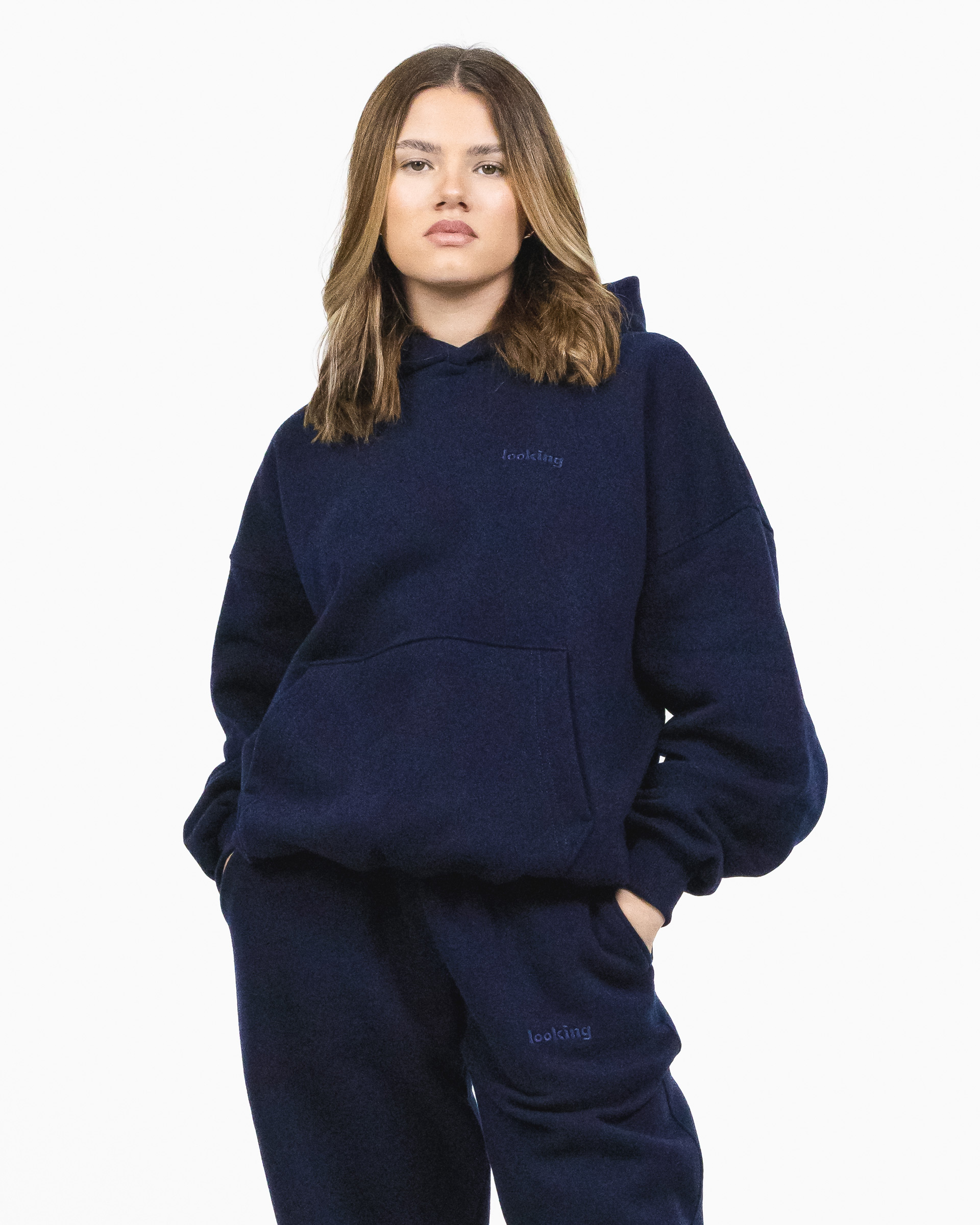 HOODIE BOXY (MIDNIGHT NAVY BLUE)