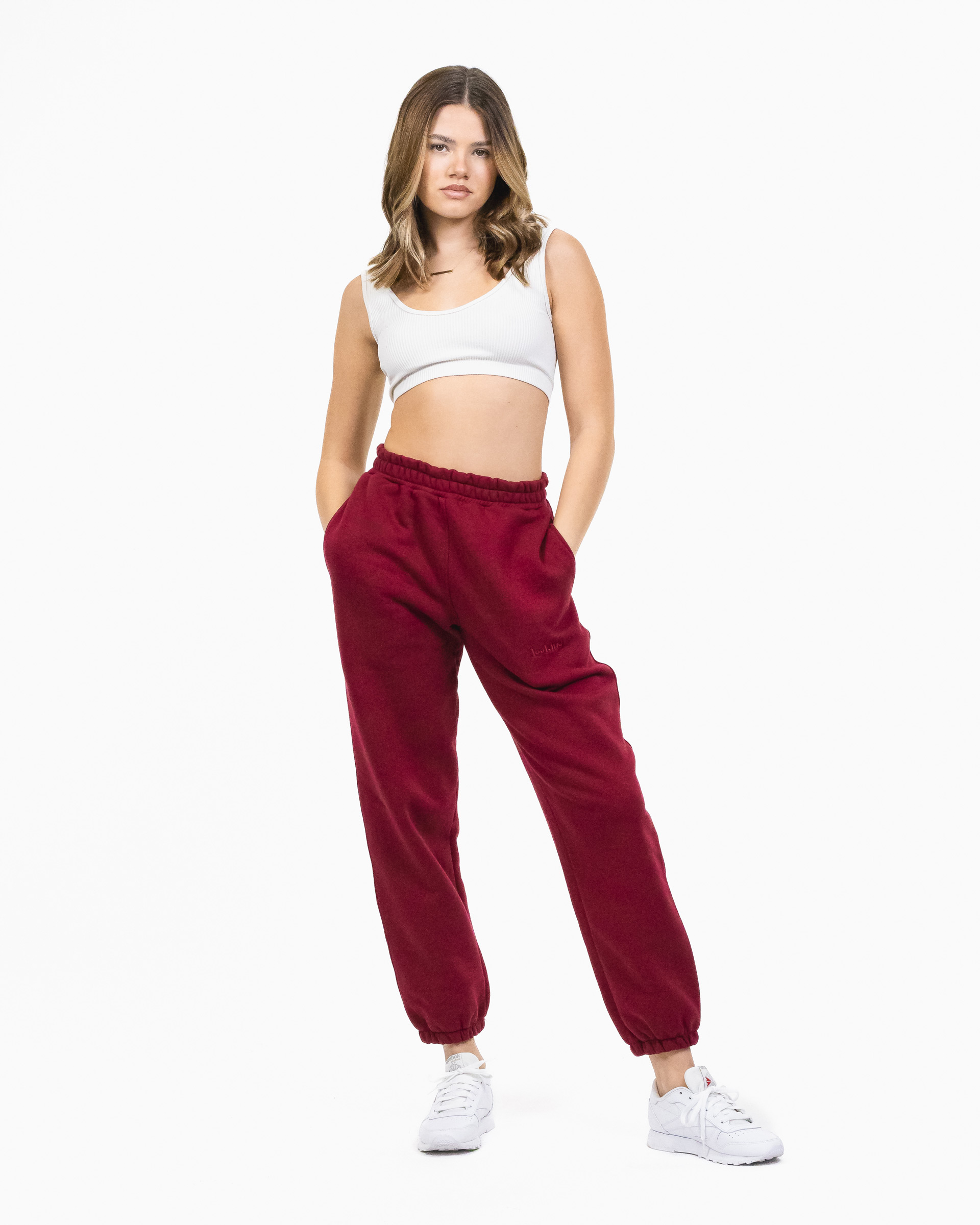 SWEATPANTS CLASSIC (BURGUNDY) - obrazek 2