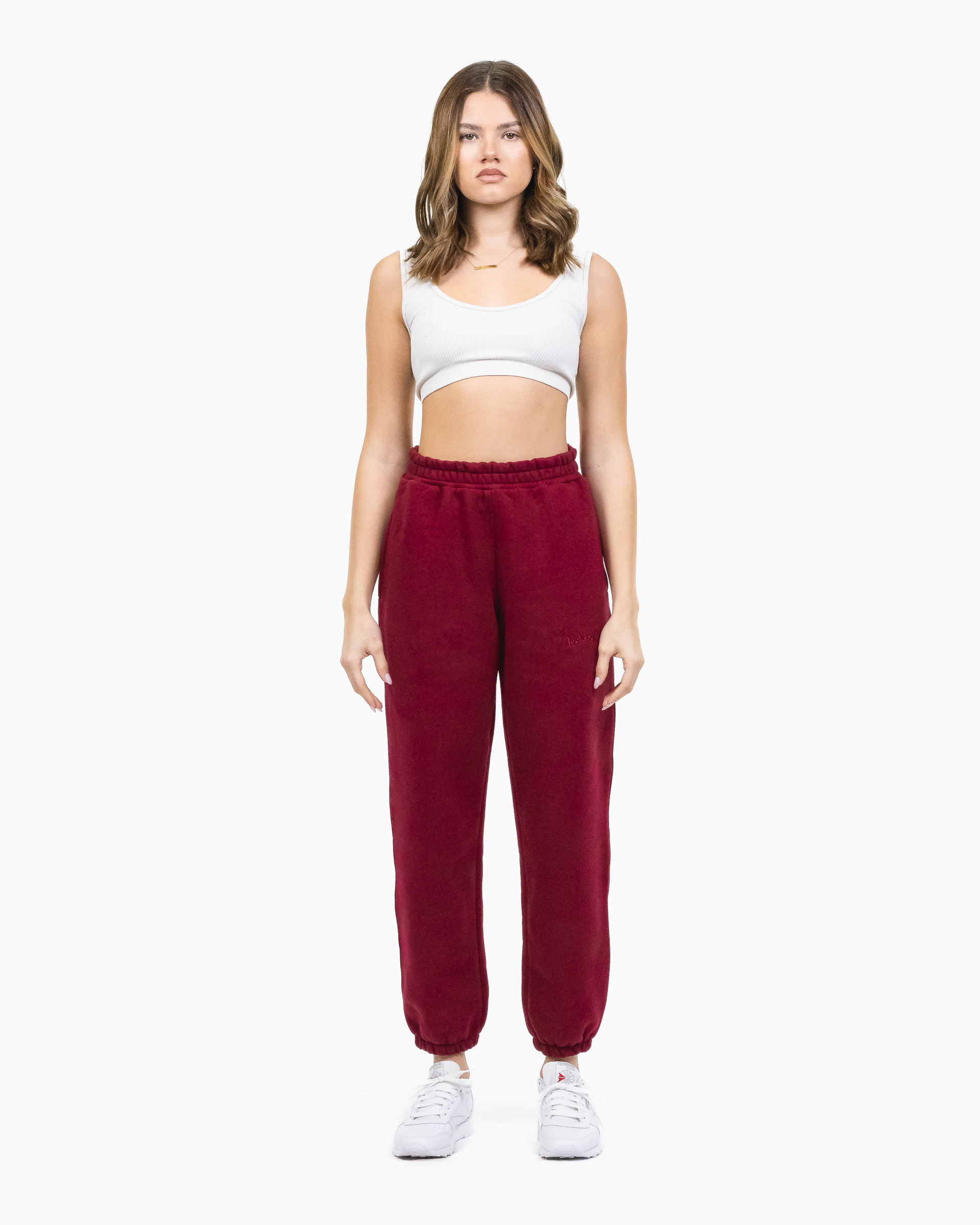 SWEATPANTS CLASSIC (BURGUNDY) - obrazek 3