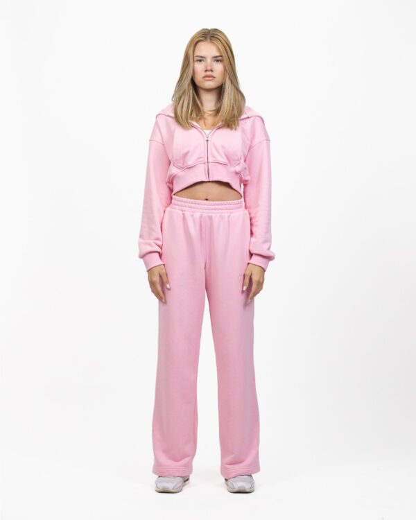 CROPPED ZIP HOODIE (BABY PINK) - obrazek 5