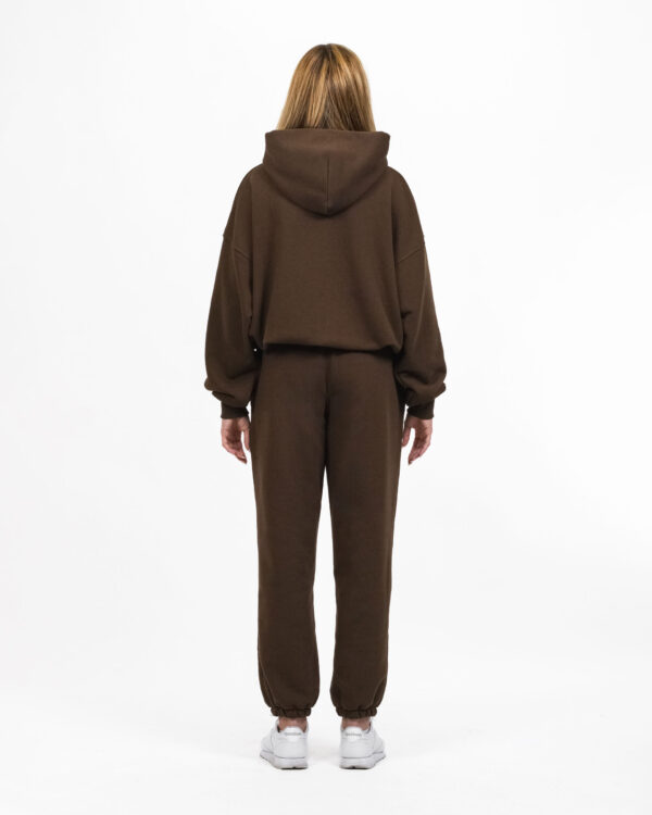 ZIP HOODIE BOXY (BROWN) - obrazek 6