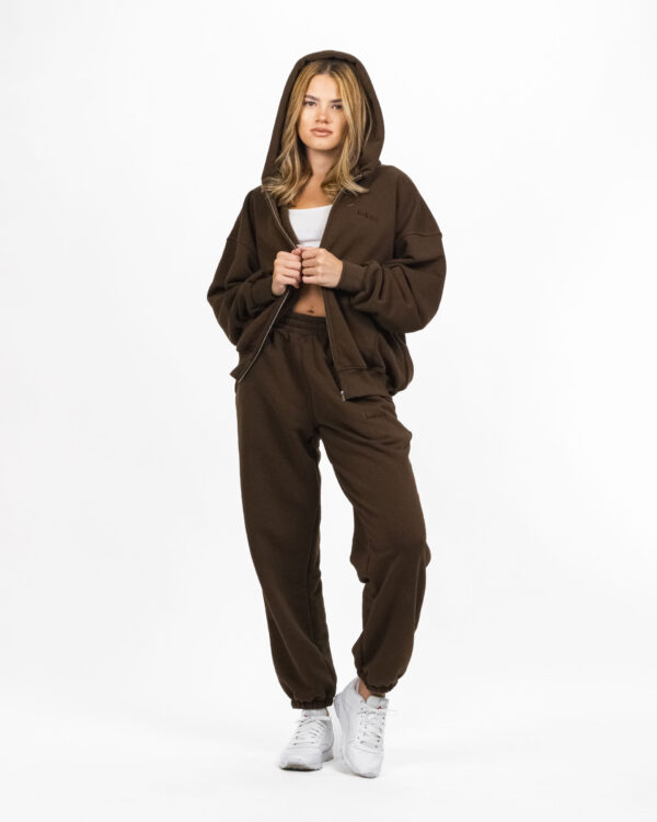 ZIP HOODIE BOXY (BROWN) - obrazek 5