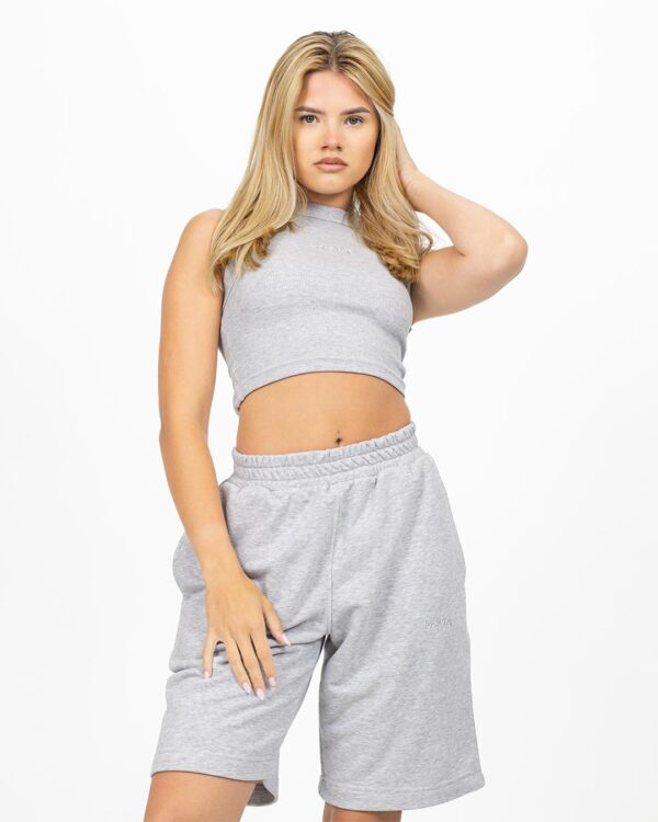 SHORTS (GREY MELANGE) - obrazek 3